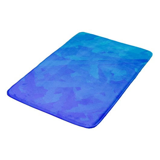 Blauw verloop Abstract Badmat (Gekanteld)
