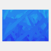 Blauw verloop Abstract Inpakpapier Vel (Voorkant)