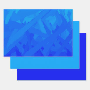 Blauw verloop Abstract Inpakpapier Vel