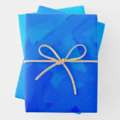 Blauw verloop Abstract Inpakpapier Vel (In situ)