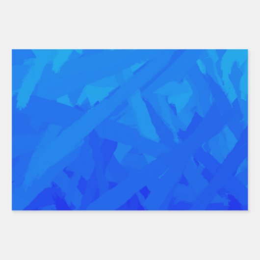 Blauw verloop Abstract Inpakpapier Vel (Voorkant)