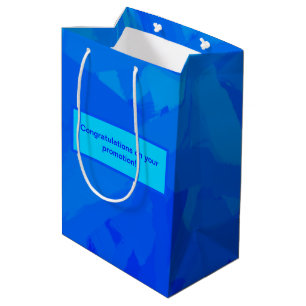 Blauw verloop Abstract Medium Cadeauzakje