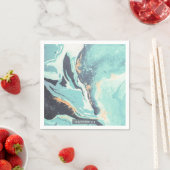 Blauw verloop Abstract Servet (Insitu)