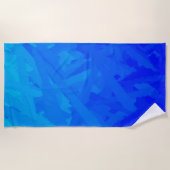 Blauw verloop Abstract Strandlaken (Voorkant)