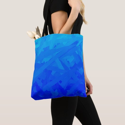 Blauw verloop Abstract Tote Bag (Dichtbij)