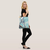 Blauw verloop Abstract Tote Bag (Op model)