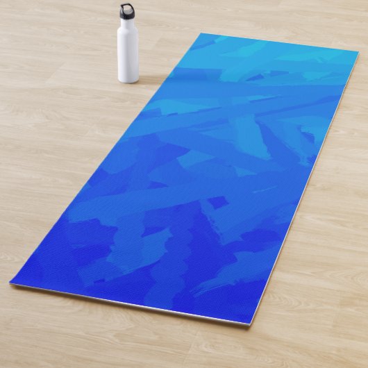 Blauw verloop Abstract Yogamat (In situ)