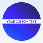 Blauw verloop en bewerkbare tekst op witte streep labels