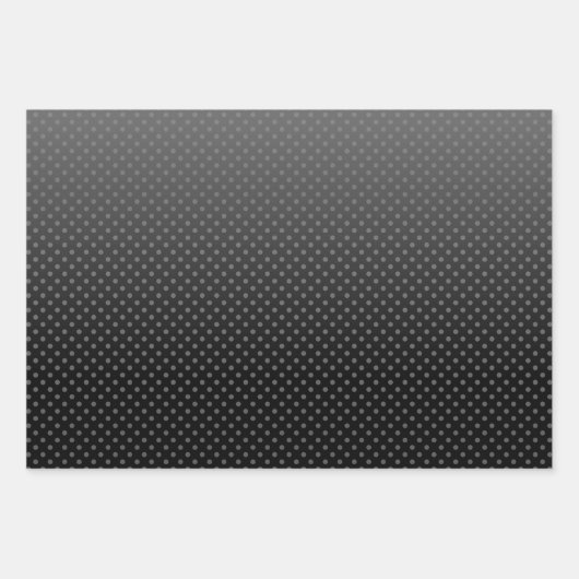 Blauw verloop met kleine stippen inpakpapier vel (Voorkant 3)