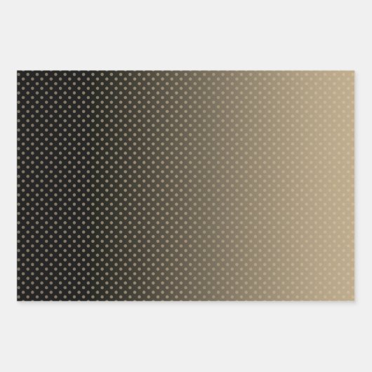 Blauw verloop met kleine stippen inpakpapier vel (Voorkant 2)