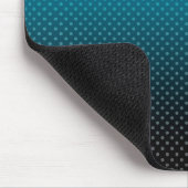 Blauw verloop met kleine stippen muismat (Hoek)