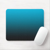 Blauw verloop met kleine stippen muismat (Met muis)