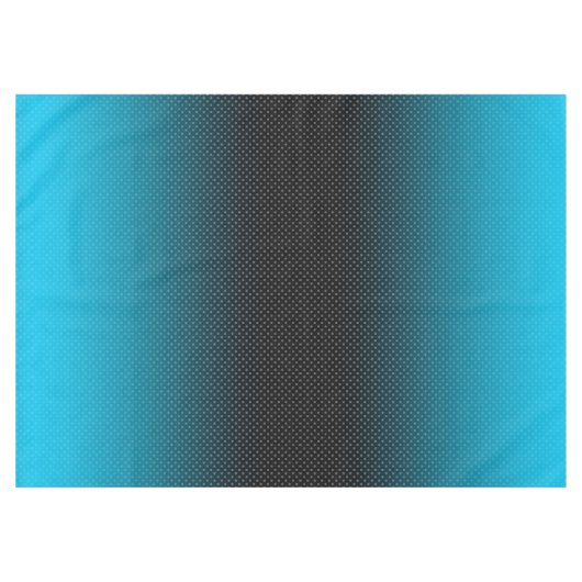 Blauw verloop met kleine stippen tafelkleed (Voorkant (Horizontaal))