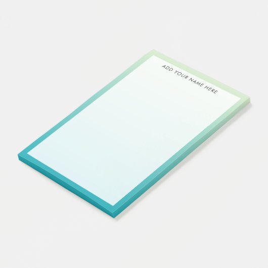 Blauw verloop Transparant Post-it® Notes (Schuin)