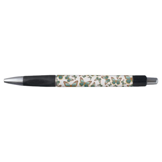 Blauw verloop vlinderpatroon pen (Voorkant)