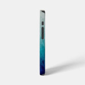 Blauw verloopontwerp iPhone hoesje (Linkerkant)