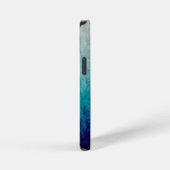 Blauw verloopontwerp iPhone hoesje (Rechterkant)