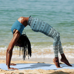 Blauw Verlopen Patroon Broek Leggings