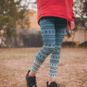 Blauw Verlopen Patroon Broek Leggings