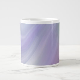 Blauw Verlopend Golfpatroon Grote Koffiekop