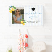 Blauw Verse Citrus Afstudeerfeest Spandoek (Insitu)