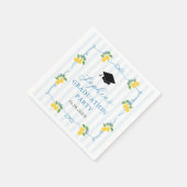 Blauw Verse Citrus Gradenfeest Servet (Hoek)