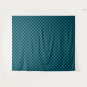 Blauw verstrengeld patroon wandkleed (Voorkant (horizontaal))