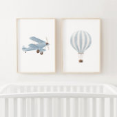 Blauw Vervoer Reizen Kinderkamer Decor Muurkunst Sets