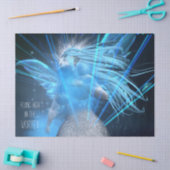 Blauw vet in het papier voor de ontkoppeling van V (Craft)