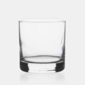 Blauw Veterinair School Afstuderen Custom Whisky Glas (Rechts)