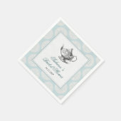 Blauw Victoriaans High Tea Party Servet (Hoek)