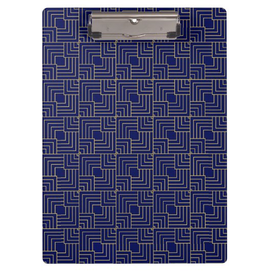 Blauw vierkant klembord (Voorkant)