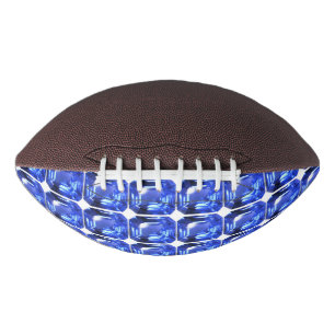 Blauw vierkant patroon american football