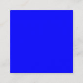 Blauw vierkant Visitekaartje (Voorkant)