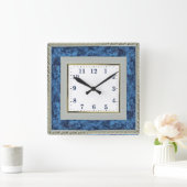 Blauw Vierkante Klok (Huis)