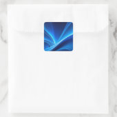 Blauw Vierkante Sticker (Tas)