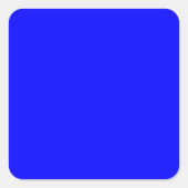 Blauw Vierkante Sticker (Voorkant)