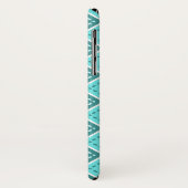 Blauw vierkanten patroon Case-Mate iPhone case (Achterkant/links)