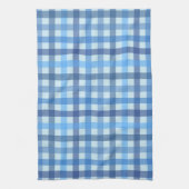 Blauw vijf-kleur geruit keukendoek theedoek (Verticaal)