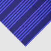 Blauw vijf strepen patroon tissuepapier (Detail)