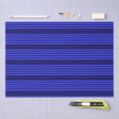 Blauw vijf strepen patroon tissuepapier (Craft)