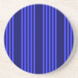 Blauw vijf strepen patroon zandsteen onderzetter
