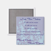 Blauw Vind Reiki Magneet (Voorkant / Achterkant)