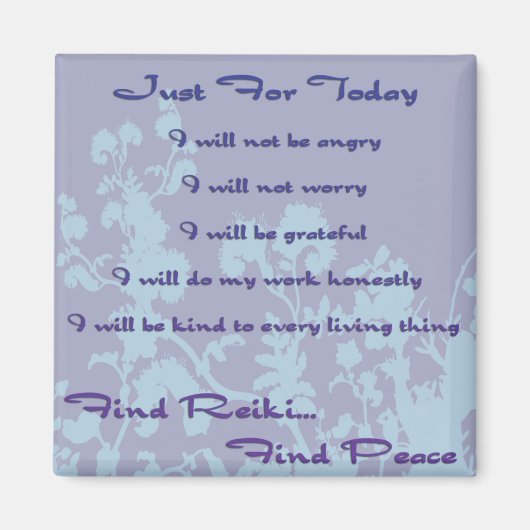 Blauw Vind Reiki Magneet (Voorkant)