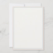 Blauw Vintage Frame Landelijke Beer Ballonnen Baby Kaart (Achterkant)