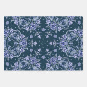 Blauw Vintage Inpakpapier Vel (Voorkant 2)