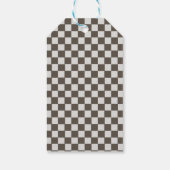 Blauw Vintage Raceauto Verjaardag Bedankt Cadeaulabel (Achterkant)