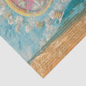 Blauw Vintage Rustieke Textuur Oceaan Decoupage Tissuepapier (Detail)