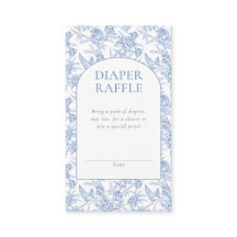 Blauw Vintage Toile De Jouy Jongens Baby Shower