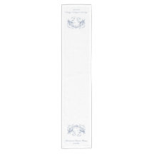 Blauw vintage zwanen trouwdecoratie met boog